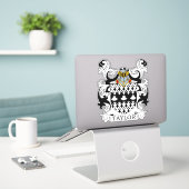 Taylor Family Crest Sticker (Laptop op bureau)