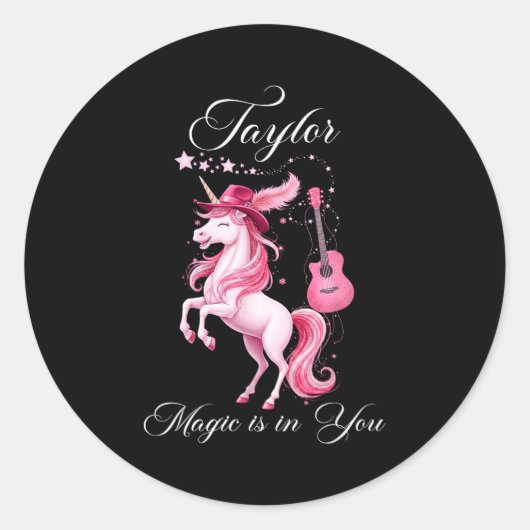 Taylor Gift - Taylor Shirt  Ronde Sticker (Voorkant)