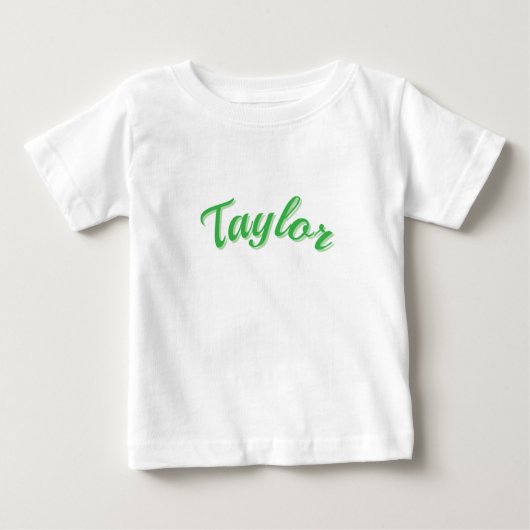 Taylor naam in het groen, (Voorkant)