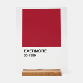 Taylor Red Evermore 1989 Albums - Transparante Ach Acryl Bord