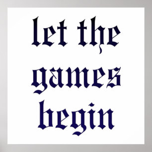 Taylor Swift laat de games beginnen Poster