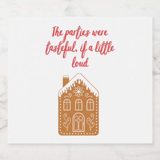 Taylor Swift Maison de vacances Étiquette à vin (Étiquettes simples)