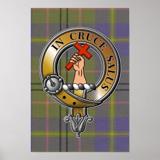Taylor Tartan & Badge Poster (Voorkant)