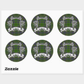 Taylor Tartan Shield Ronde Sticker (Vel)