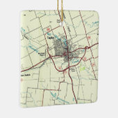 Taylor TX  Map Keramisch Ornament (Rechts)