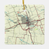 Taylor TX  Map Keramisch Ornament (Voorkant)