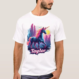 Taylor Unicorn Dreams: Starry Magic en Whimsy T-shirt