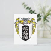 Taylor wapenschild (gemanteld) briefkaart (Staand voorkant)