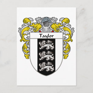 Taylor wapenschild (gemanteld) briefkaart
