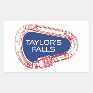 Taylor's Herfsten Minnesota Rock Klibing Carabiner Rechthoekige Sticker