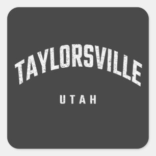 Taylorsville Utah UT Vierkante Sticker