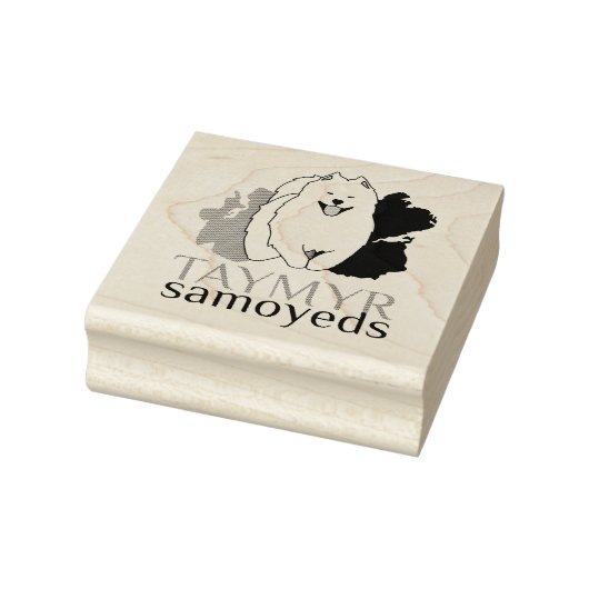 Taymyr Samoyeds logo Rubberstempel (Stempel)