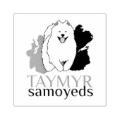 Taymyr Samoyeds logo Rubberstempel (Afrduk)