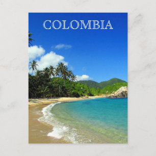 tayrona tropisch strand briefkaart