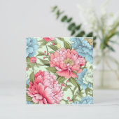 Taywanse Pioenrozen Kaart (Staand voorkant)