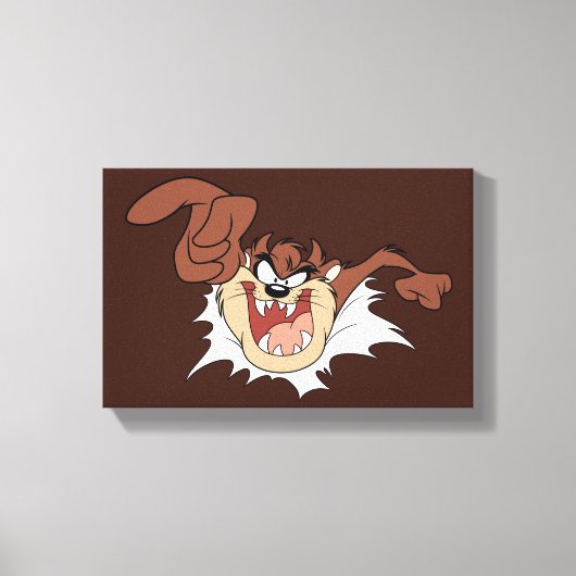 TAZ™ barstt door pagina Canvas Afdruk (Voorkant)