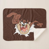 TAZ™ Bursting Through Page Sherpa Deken (Voorkant (horizontaal))