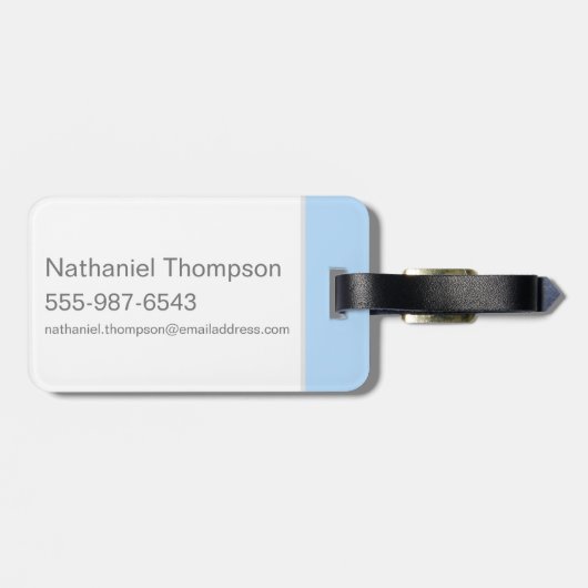 TAZ™-censuur Bagagelabel (Achterkant horizontaal)