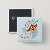 TAZ™ Crazy naar jou! Vierkante Button 5,1 Cm (Voorkant /achterkant)