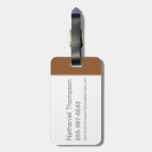 TAZ™ Crazy Smile Bagagelabel (Achterkant verticaal)