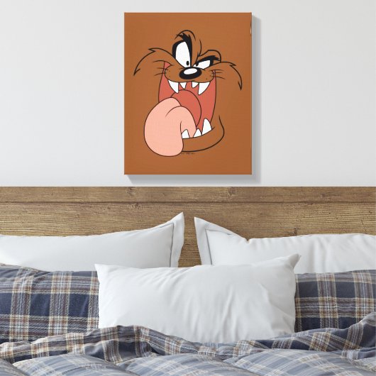 TAZ™ Crazy Smile Canvas Afdruk (Insitu (Slaapkamer))