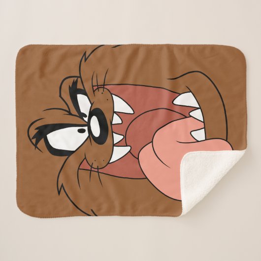 TAZ™ Crazy Smile Sherpa Deken (Voorkant (horizontaal))