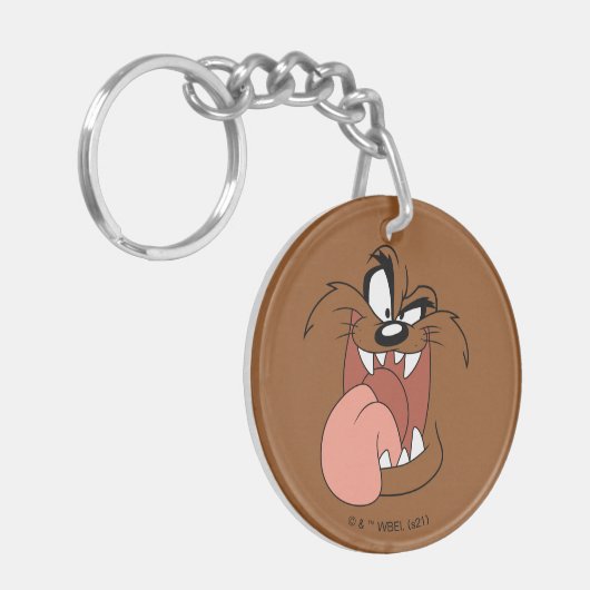 TAZ™ Crazy Smile Sleutelhanger (Voorkant Links)