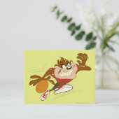 TAZ™ de Dribbling Cyclone Briefkaart (Staand voorkant)