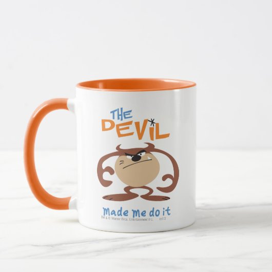 TAZ™ "De Duivel heeft me het laten doen" Mok (Links)