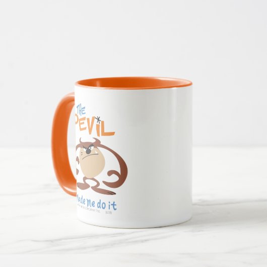 TAZ™ "De Duivel heeft me het laten doen" Mok (Voorkant links)