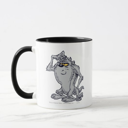 TAZ™ denkend artistiek ontwerp Mok (Links)