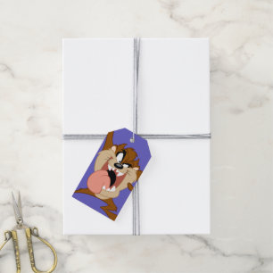 TAZ™   die Zijn Tong uit plakken Cadeaulabel