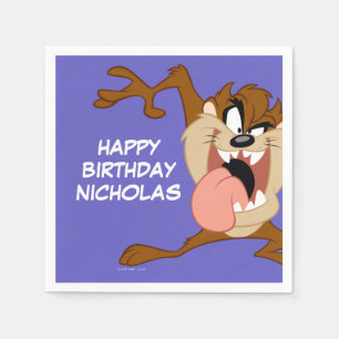 TAZ™   die Zijn Tong uit plakken Servet