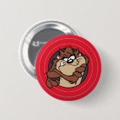 TAZ™ Door LOONEY TUNES™ Cirkels Ronde Button 5,7 Cm (Voorkant /achterkant)