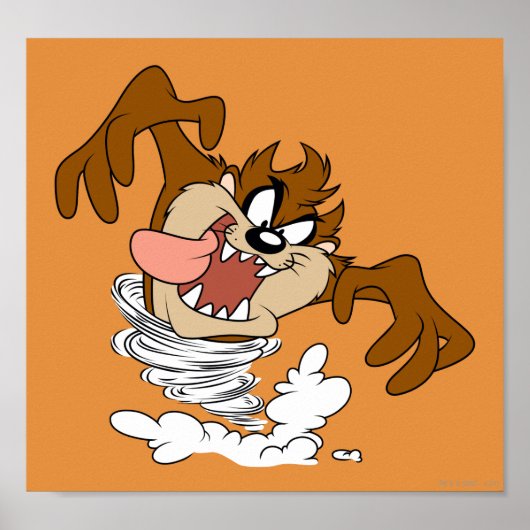 TAZ™ Draaiende Tornado Poster (Voorkant)