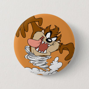 TAZ™ Draaiende Tornado Ronde Button 5,7 Cm