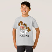 TAZ™ Draaiende Tornado T-shirt (Voorkant volledig)
