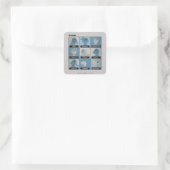 TAZ™ Emotion Checkbox Vierkante Sticker (Tas)