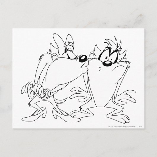 TAZ™ en She-Devil Briefkaart (Voorkant)