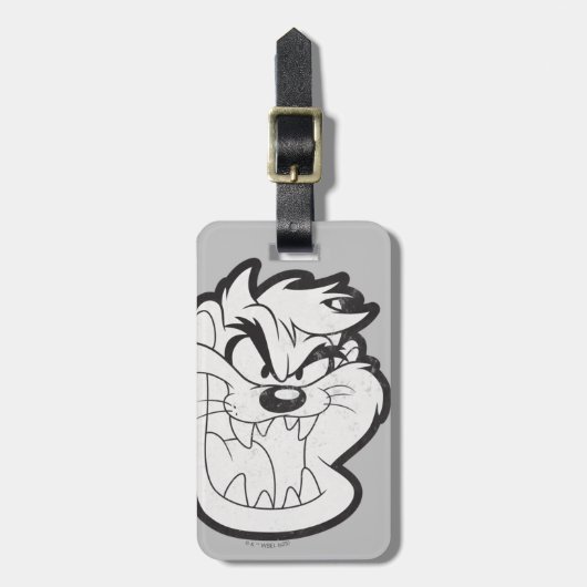 TAZ™ Evil Grin Badge Bagagelabel (Voorkant verticaal)