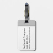 TAZ™ Evil Grin Badge Bagagelabel (Achterkant verticaal)