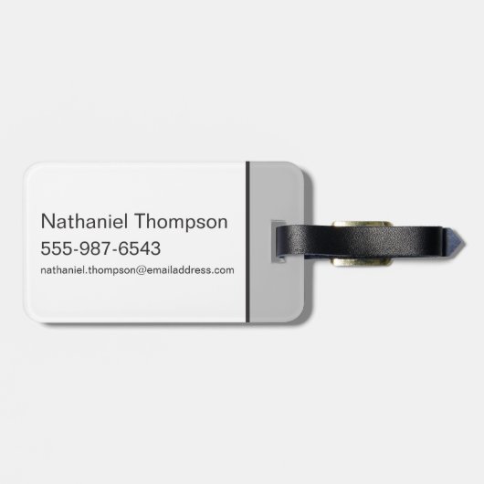 TAZ™ Evil Grin Badge Bagagelabel (Achterkant horizontaal)