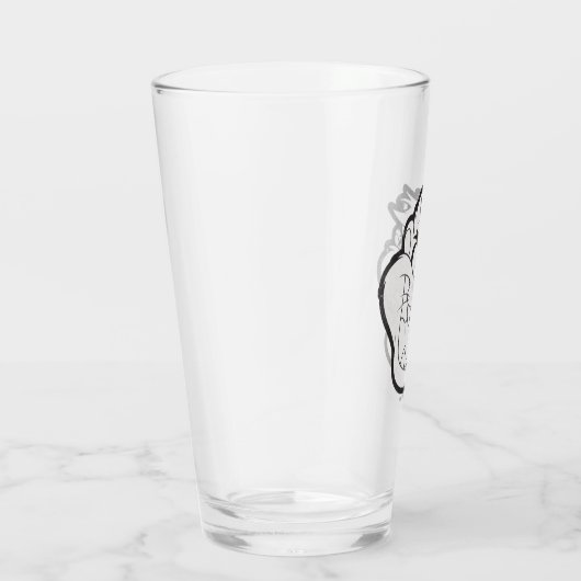 TAZ™ Evil Grin Badge Glas (Rechts)