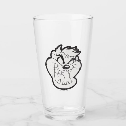 TAZ™ Evil Grin Badge Glas (Voorkant)