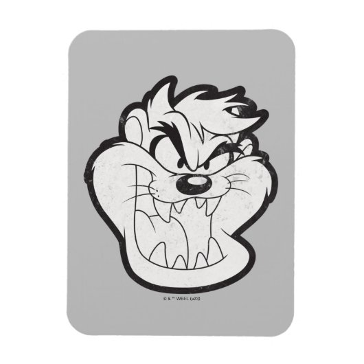 TAZ™ Evil Grin Badge Magneet (Verticaal)