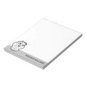 TAZ™ Evil Grin Badge Notitieblok (Gedraaid)