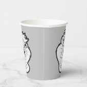 TAZ™ Evil Grin Badge Papieren Bekers (Rechts)