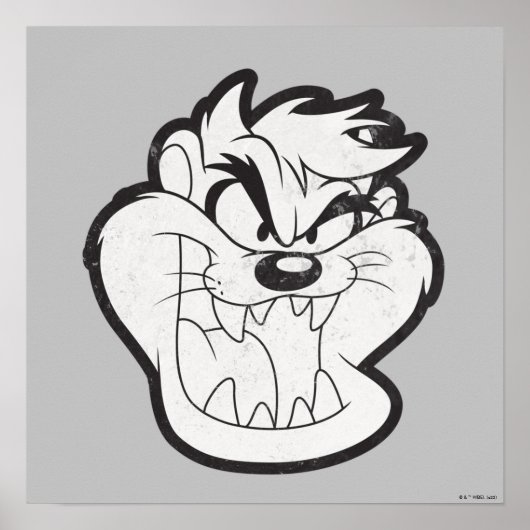 TAZ™ Evil Grin Badge Poster (Voorkant)