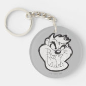 TAZ™ Evil Grin Badge Sleutelhanger (Voorkant)