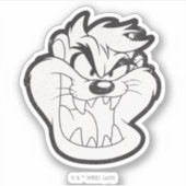 TAZ™ Evil Grin Badge Sticker (Voorkant)